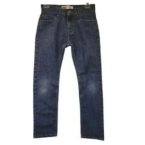 Levi's Performance 511 Slim Straight Leg Denim Jeans Med Wash Blue Cotton/Spande